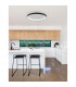 Pertino 58cm Integrated LED Semi Flush Light Sandy White Aluminium LED 48W 2880Lm 3000K-2