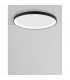 Pertino 58cm Integrated LED Semi Flush Light Sandy White Aluminium LED 48W 2880Lm 3000K-3