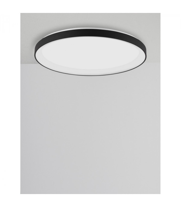 Pertino 58cm Integrated LED Semi Flush Light Sandy White Aluminium LED 48W 2880Lm 3000K-4