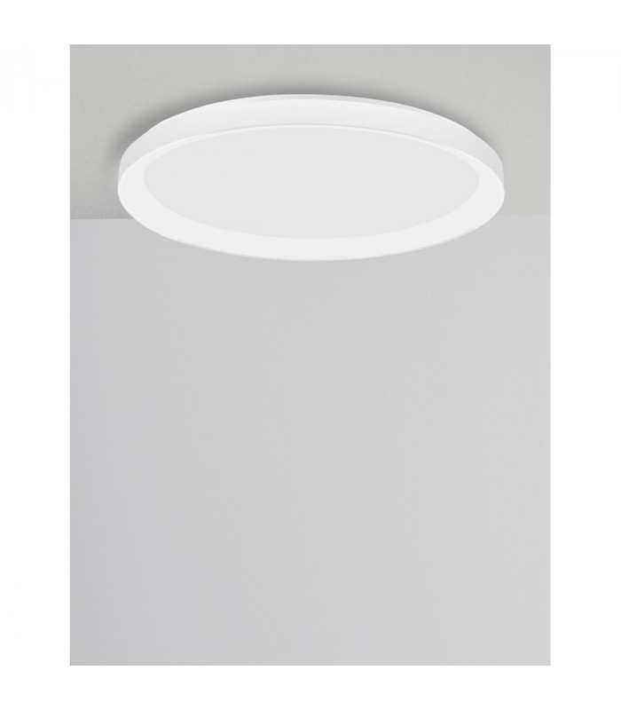 Pertino 58cm Integrated LED Semi Flush Light Sandy Black Aluminium LED 48W 2880Lm 3000K-3
