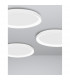 Pertino 58cm Integrated LED Semi Flush Light Sandy Black Aluminium LED 48W 2880Lm 3000K-5