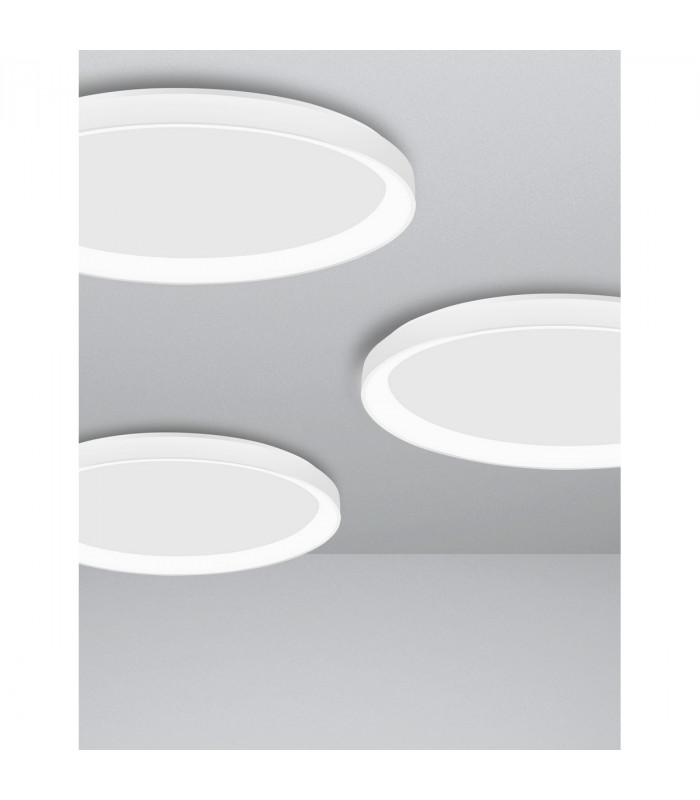Pertino 58cm Integrated LED Semi Flush Light Sandy Black Aluminium LED 48W 2880Lm 3000K-5