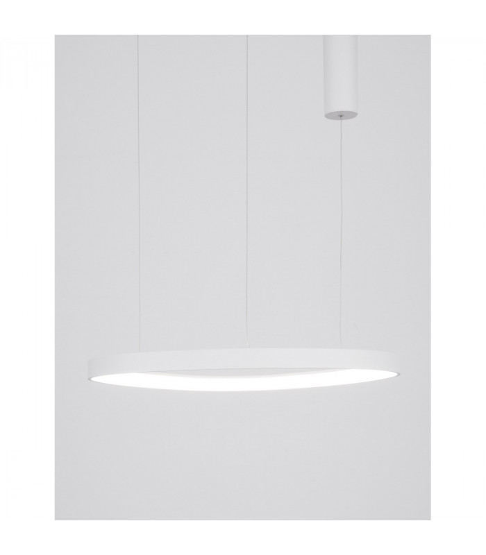 Esteva 65cm Integrated LED Pendant Ceiling Light Dimmable Sandy White Aluminium &Acrylic LED 48W 2400Lm 3000K-2