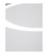 Esteva 65cm Integrated LED Pendant Ceiling Light Dimmable Sandy White Aluminium &Acrylic LED 48W 2400Lm 3000K-4