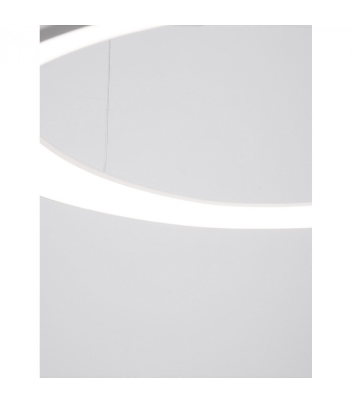 Esteva 65cm Integrated LED Pendant Ceiling Light Dimmable Sandy White Aluminium &Acrylic LED 48W 2400Lm 3000K-4