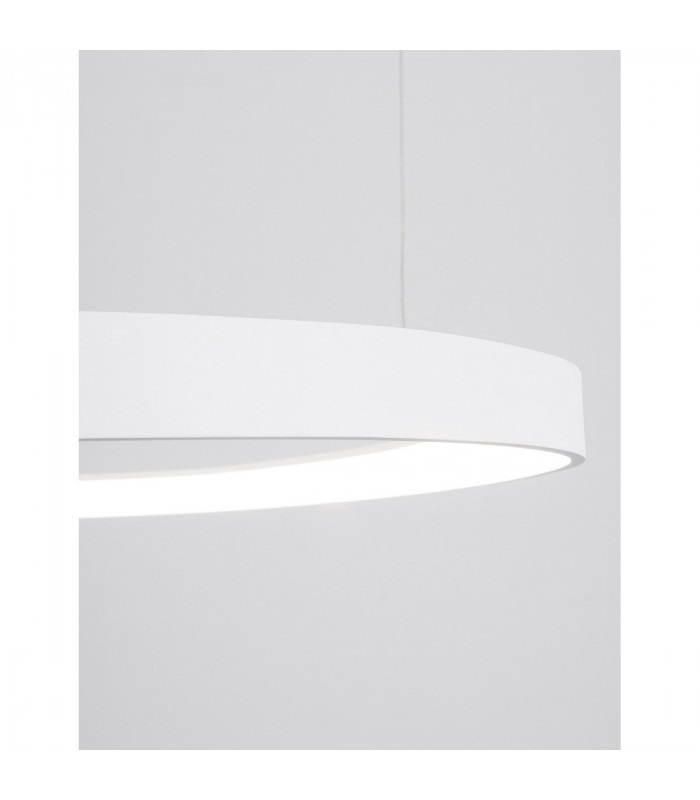 Esteva 65cm Integrated LED Pendant Ceiling Light Dimmable Sandy White Aluminium &Acrylic LED 48W 2400Lm 3000K-5