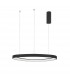 Esteva 65cm Integrated LED Pendant Ceiling Light Dimmable Sandy Black Aluminium &Acrylic LED 48W 2400Lm 3000K-1