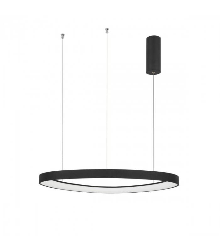 Esteva 65cm Integrated LED Pendant Ceiling Light Dimmable Sandy Black Aluminium &Acrylic LED 48W 2400Lm 3000K-1