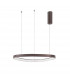 Esteva 65cm Integrated LED Pendant Ceiling Light Dimmable Coffee Brown Aluminium &Acrylic LED 48W 2400Lm 3000K-1