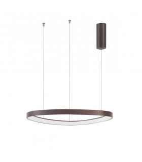 Esteva 65cm Integrated LED Pendant Ceiling Light Dimmable Coffee Brown Aluminium &Acrylic LED 48W 2400Lm 3000K-1