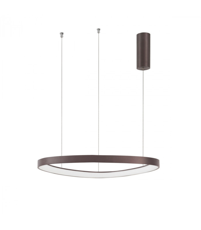 Esteva 65cm Integrated LED Pendant Ceiling Light Dimmable Coffee Brown Aluminium &Acrylic LED 48W 2400Lm 3000K-1