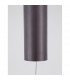 Esteva 65cm Integrated LED Pendant Ceiling Light Dimmable Coffee Brown Aluminium &Acrylic LED 48W 2400Lm 3000K-6