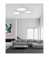 Gap 41cm Integrated LED Semi Flush Light White Aluminium LED 38W 2280Lm 3000K-2