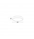Gap 41cm Integrated LED Semi Flush Light White Aluminium LED 38W 2280Lm 3000K-3