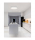 Gap 61cm Integrated LED Semi Flush Light White Aluminium LED 62W 3720Lm 3000K-2