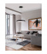 Gap 51cm Integrated LED Pendant Ceiling Light Black Aluminium LED 50W 2750Lm 3000K-2