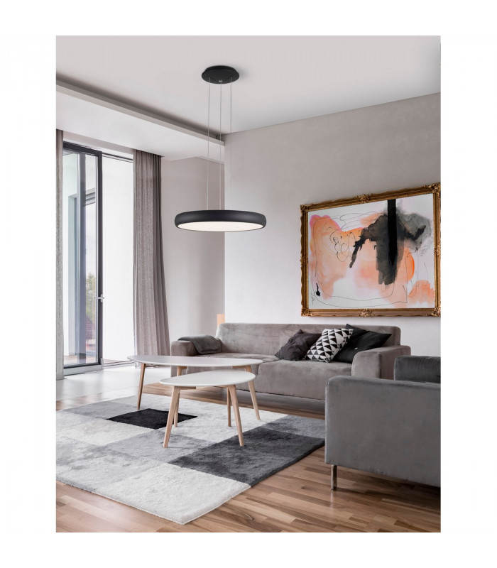 Gap 51cm Integrated LED Pendant Ceiling Light Black Aluminium LED 50W 2750Lm 3000K-2