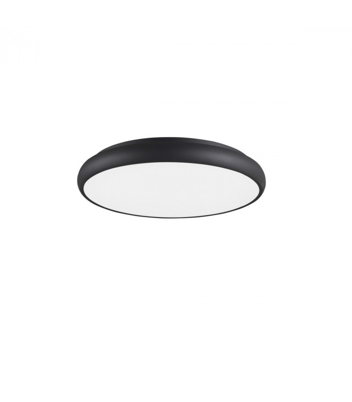 Gap 61cm Integrated LED Semi Flush Light Black Aluminium LED 62W 3410Lm 3000K-1