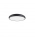 Gap 51cm Integrated LED Semi Flush Light Black Aluminium LED 50W 2750Lm 3000K-1