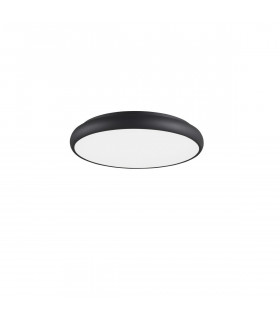 Gap 51cm Integrated LED Semi Flush Light Black Aluminium LED 50W 2750Lm 3000K-1