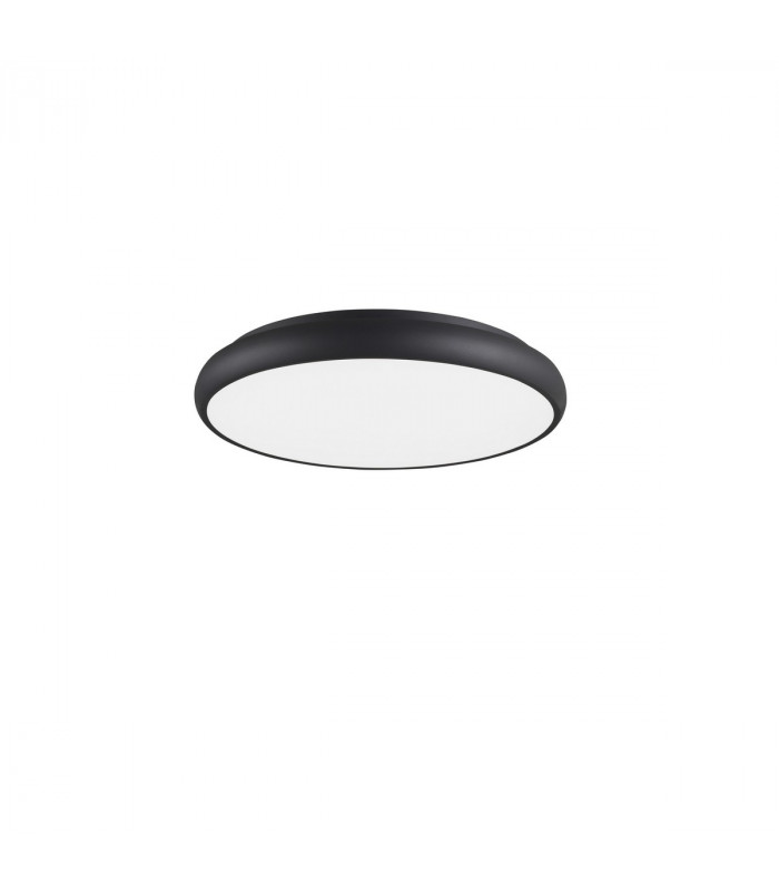 Gap 51cm Integrated LED Semi Flush Light Black Aluminium LED 50W 2750Lm 3000K-1