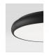 Gap 51cm Integrated LED Semi Flush Light Black Aluminium LED 50W 2750Lm 3000K-3