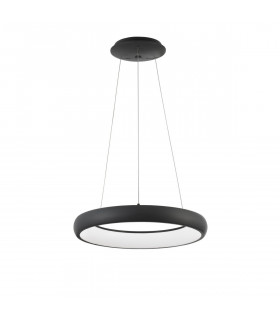 Albi 41cm Integrated LED Pendant Ceiling Light Dimmable Sandy Black Aluminium LED 32W 1950Lm 3000K-1