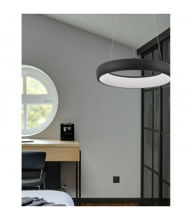 Albi 41cm Integrated LED Pendant Ceiling Light Dimmable Sandy Black Aluminium LED 32W 1950Lm 3000K-2