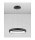 Albi 41cm Integrated LED Pendant Ceiling Light Dimmable Sandy Black Aluminium LED 32W 1950Lm 3000K-3