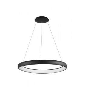 Albi 61cm Integrated LED Pendant Ceiling Light Sandy Black Aluminium LED 50W 2500Lm 3000K-1