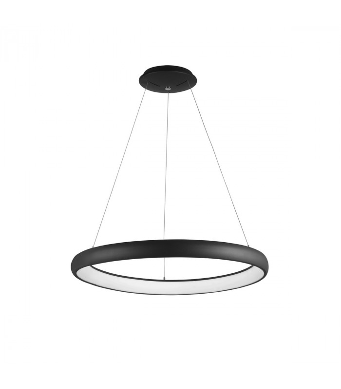 Albi 61cm Integrated LED Pendant Ceiling Light Sandy Black Aluminium LED 50W 2500Lm 3000K-1