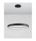 Albi 61cm Integrated LED Pendant Ceiling Light Sandy Black Aluminium LED 50W 2500Lm 3000K-5