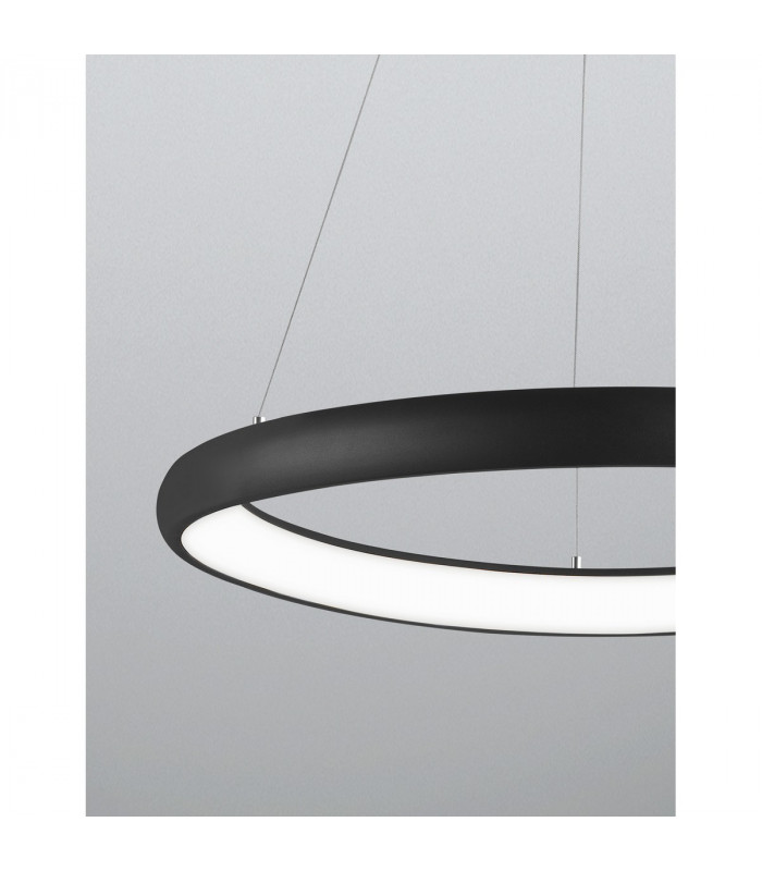 Albi 61cm Integrated LED Pendant Ceiling Light Sandy Black Aluminium LED 50W 2500Lm 3000K-7
