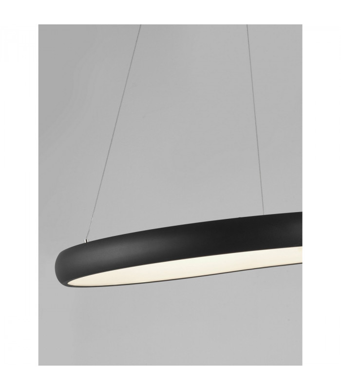 Albi 61cm Integrated LED Pendant Ceiling Light Sandy Black Aluminium LED 50W 2500Lm 3000K-8