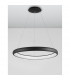 Albi 81cm Integrated LED Pendant Ceiling Light Sandy Black Aluminium LED 80W 4000Lm 3000K-4