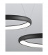 Albi 81cm Integrated LED Pendant Ceiling Light Sandy Black Aluminium LED 80W 4000Lm 3000K-6