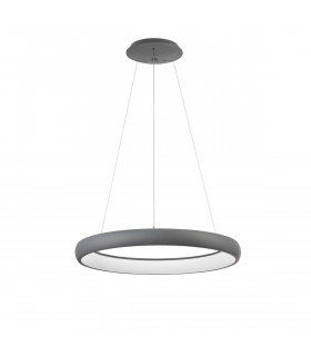 Albi 61cm Integrated LED Pendant Ceiling Light Sandy Grey Aluminium LED 50W 3250Lm 3000K-1