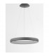 Albi 61cm Integrated LED Pendant Ceiling Light Sandy Grey Aluminium LED 50W 3250Lm 3000K-3