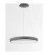 Albi 61cm Integrated LED Pendant Ceiling Light Sandy Grey Aluminium LED 50W 3250Lm 3000K-4