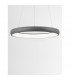 Albi 61cm Integrated LED Pendant Ceiling Light Sandy Grey Aluminium LED 50W 3250Lm 3000K-5