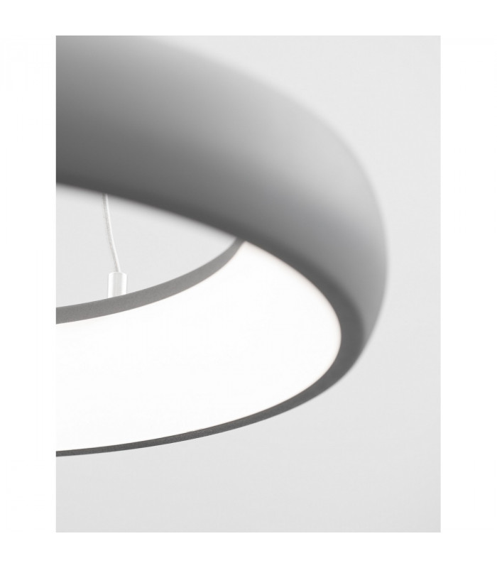 Albi 61cm Integrated LED Pendant Ceiling Light Sandy Grey Aluminium LED 50W 3250Lm 3000K-9
