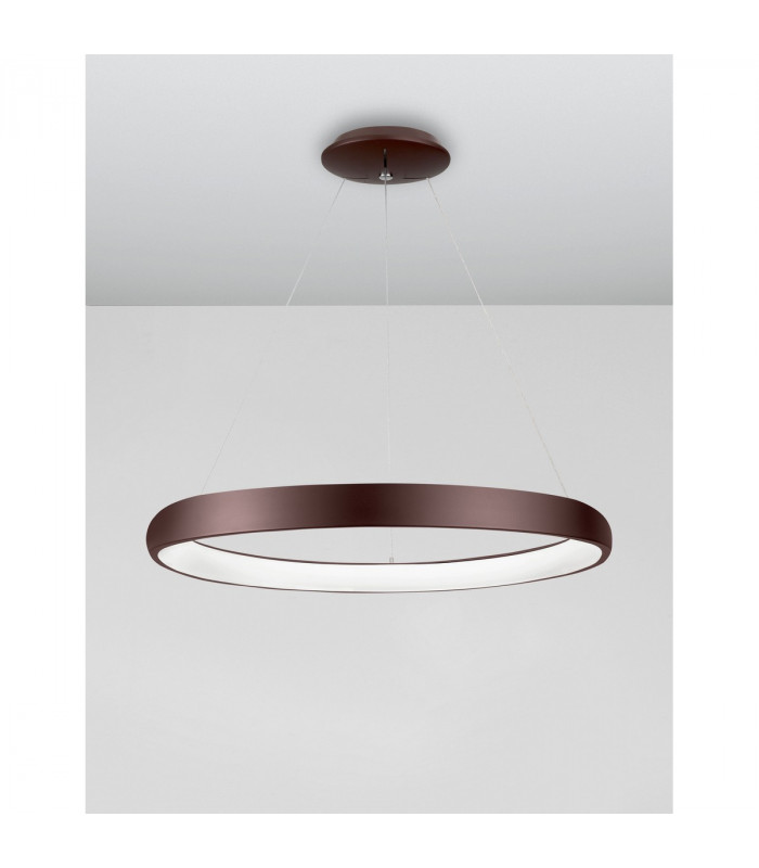 Albi 61cm Integrated LED Pendant Ceiling Light Coffee Brown Aluminium LED 50W 2500Lm 3000K-2