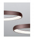 Albi 61cm Integrated LED Pendant Ceiling Light Coffee Brown Aluminium LED 50W 2500Lm 3000K-5