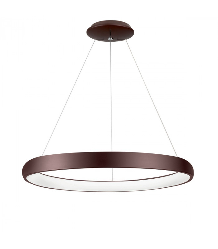 Albi 81cm Integrated LED Pendant Ceiling Light Coffee Brown Aluminium LED 80W 4000Lm 3000K-1