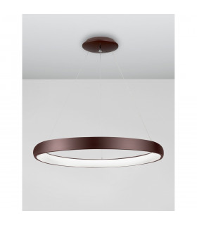 Albi 81cm Integrated LED Pendant Ceiling Light Coffee Brown Aluminium LED 80W 4000Lm 3000K-2