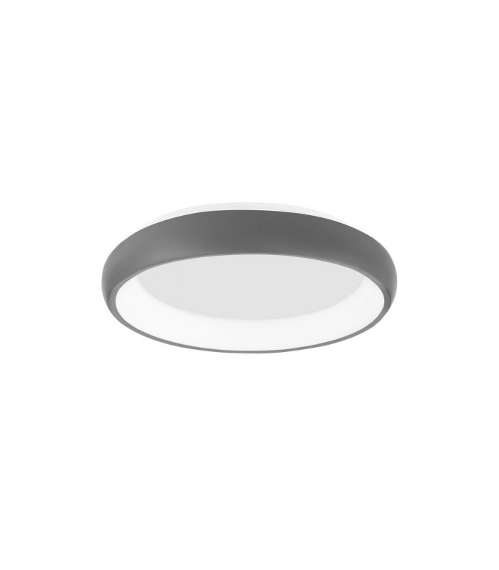 Albi 41cm Integrated LED Semi Flush Light Sandy Grey Aluminium LED 32W 1950Lm 3000K-1
