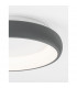 Albi 41cm Integrated LED Semi Flush Light Sandy Grey Aluminium LED 32W 1950Lm 3000K-4