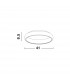 Albi 41cm Integrated LED Semi Flush Light Sandy Grey Aluminium LED 32W 1950Lm 3000K-7