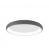 Albi 61cm Integrated LED Semi Flush Light Sandy Grey Aluminium LED 50W 3250Lm 3000K-1