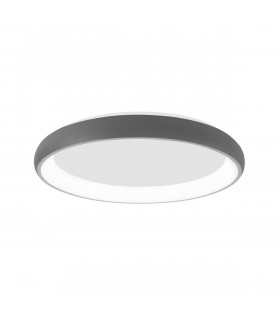 Albi 61cm Integrated LED Semi Flush Light Sandy Grey Aluminium LED 50W 3250Lm 3000K-1